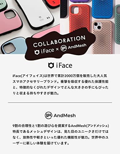 iFace × AndMesh MESH Grip Case iPhone 13 Pro ケース (ペールブルー)