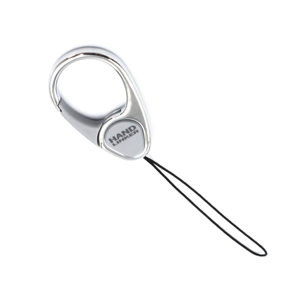 [ケータイ屋24] Hand Linker ハンドリンカー カラビナリング ストラップ 【03.シルバー】【単品】 スマートフォン スマホ 落下防止 d1115-crt-SV